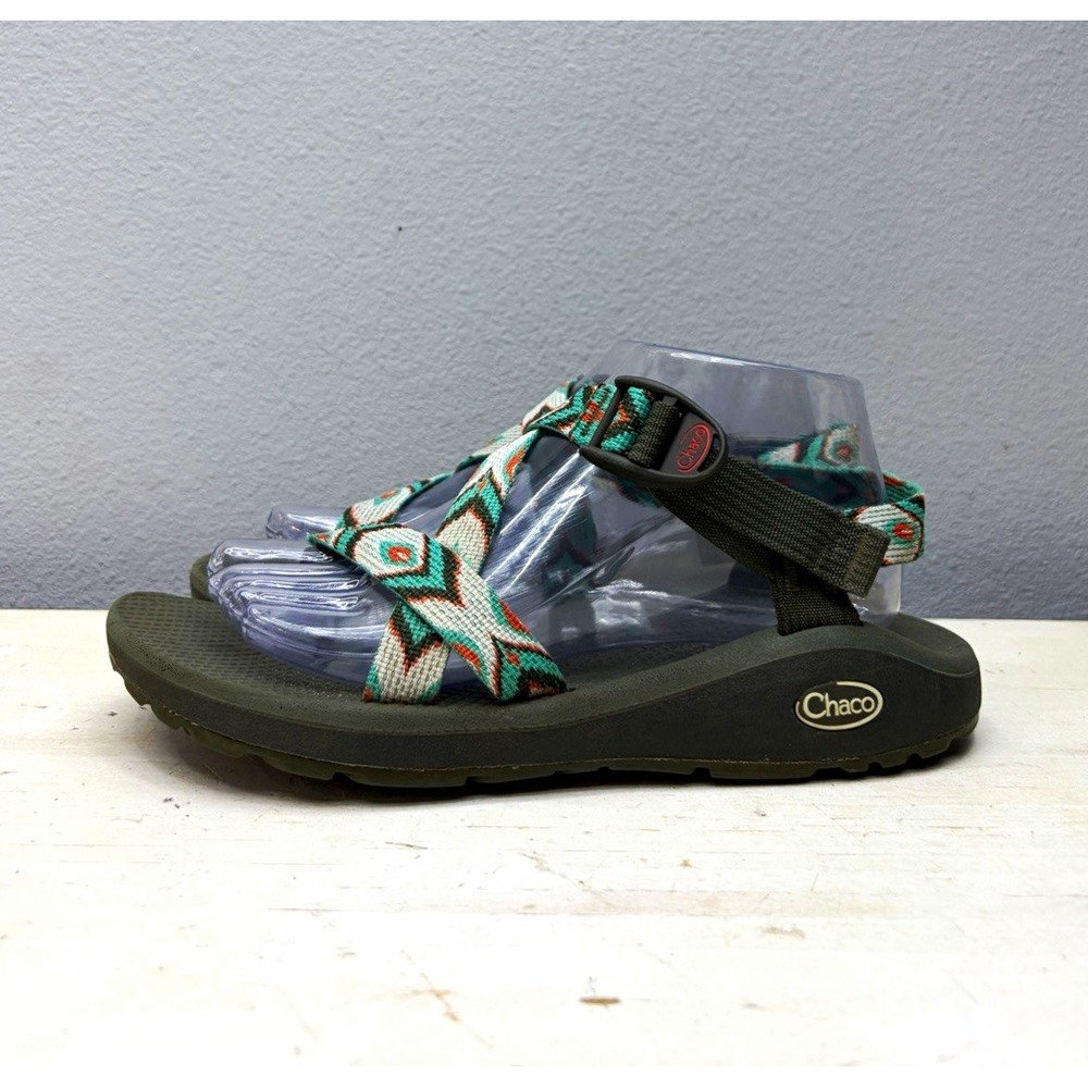 Chaco Green Multicolor Z/Cloud Classic Sandals Size 9